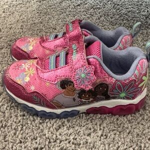 Disney Pink Floral Character Sneakers